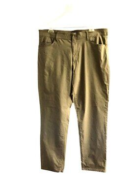 WEATHERPROOF VINTAGE MEN TAN LIGHT WEIGHT STRETCHY STRAIGHT LEG PANTS SIZE 40X32